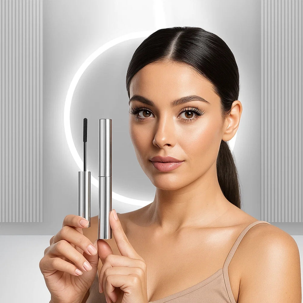 Mascara con Spazzola in Metallo Effetto Antibatterico